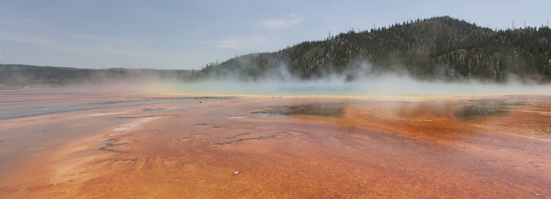 water, travel destinations, steam, 4K, beauty in nature, america, power in nature, grand prismatic spring, non-urban scene, grand prismatic, hot spring