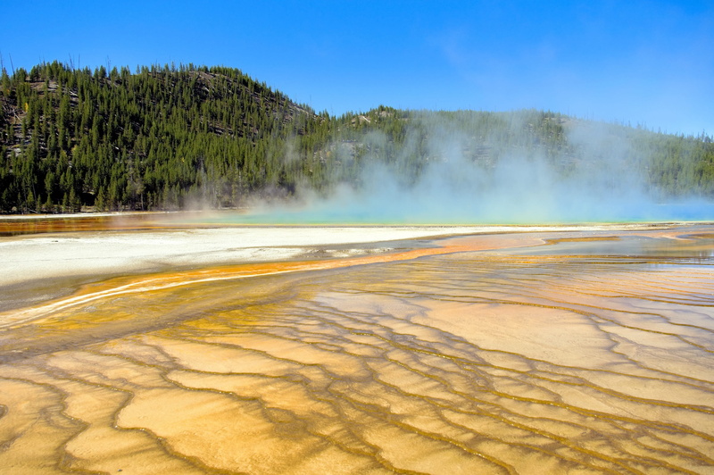 grand, color, wyoming, national, beauty in nature, geology, outdoors, water, geyser, hot spring, scenics - nature, thermal, geothermal, grand prismatic bacterial mat