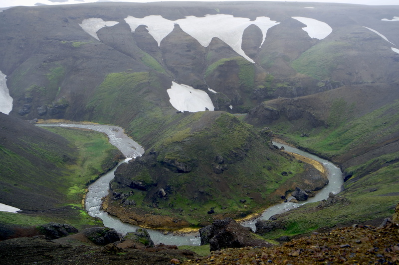 plant, geothermal, water source, mountain, iceland, tranquility, outdoors, environment, water, rock - object, green color, rock, river, landscape, nature