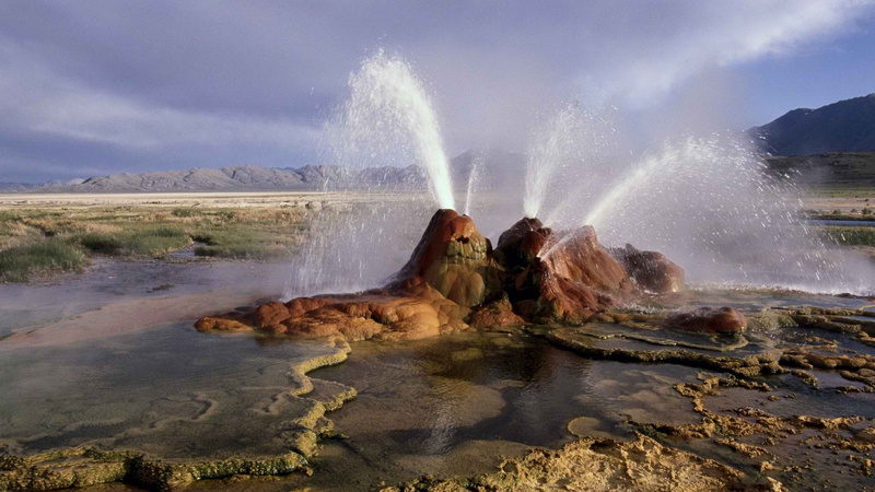 fly, 1080P, geyser, nature, hd