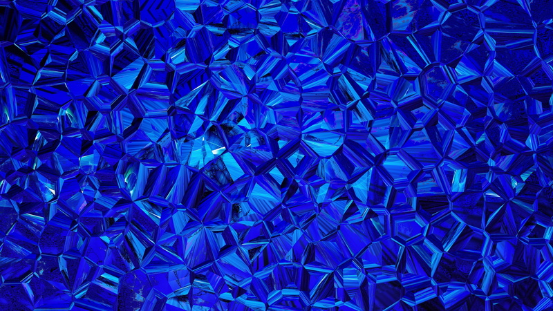 polygon, art and craft, technology, shape, large group of objects, indoors, crystal, blue, vibrant color, textured, texture, dark blue, abstract, pattern