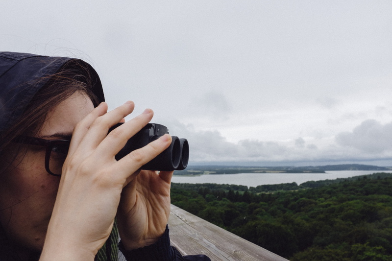 water, park, binoculars, view, looking, activity, leisure activity, female, adventure, observation, tourism, 4K, traveler, discovery, exploration, bird