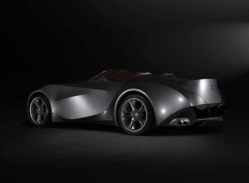 profile view, wheel, bmw, chrome, silver colored, sports car, black background, concept, light, car, studio shot, visionary, land vehicle, indoors, no people