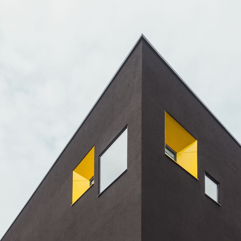 modern, blue, abstract, city, modern architecture, outdoors, construction Industry, modern design, concrete, facade, architecture, sky, window, 1080P