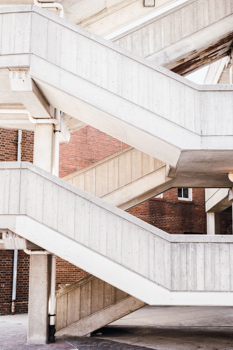 clean, architecture, 5K, roof beam, line, geometry, steps and staircases, painted, architectural column, abstract, marble, day, white, built structure