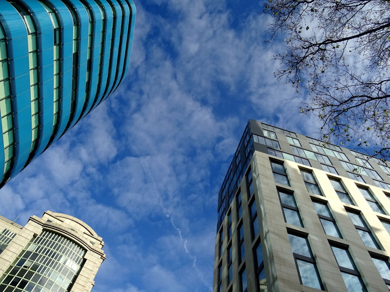 glass windows, glass - material, sky, skyscrapers, shot, offices, building exterior, built structure, architecture, glass panels, windows, office, office building exterior