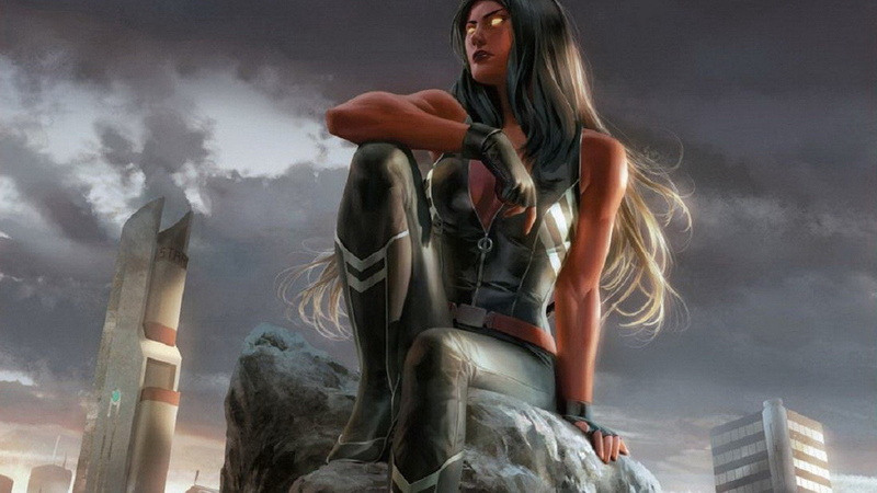 1080P, sky, portrait, storm, fantasy, adult, digital composite, hairstyle, young adult, She-Hulk, nature, cloud - sky, Red She-Hulk, beautiful woman, clothing