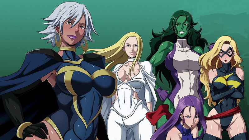 Ms. Marvel, character, girl, Marvel Comics, five, illustration, Storm (Marvel Comics), 1080P, She-Hulk, Comics