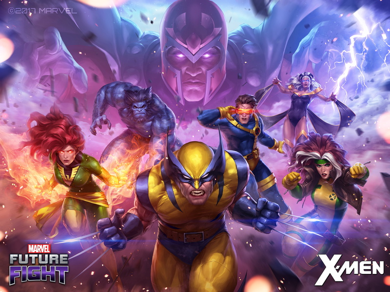 Cyclops (Marvel Comics), Wolverine, 4K, Marvel Comics, Storm (Marvel Comics), Marvel: Future Fight, Beast (Marvel Comics), Video Game