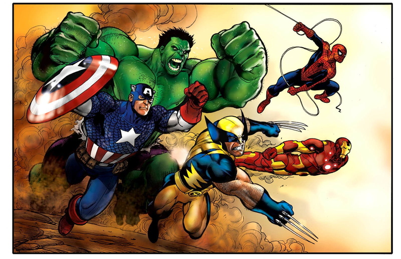 Wolverine, 720P, Hulk, Comics, Iron Man, Marvel Comics, Captain America, Spider-Man