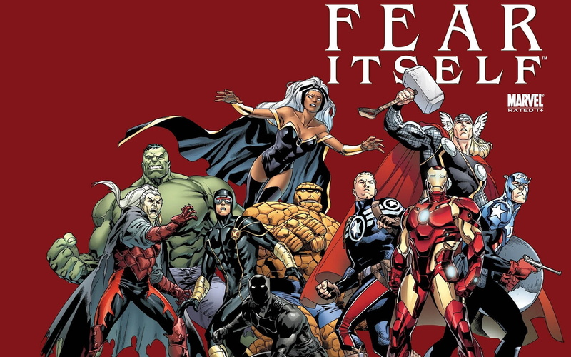 Hulk, Captain America, Iron Man, Comics, Cyclops (Marvel Comics), 1080P, Fear Itself, Thing (Marvel Comics), Black Panther (Marvel Comics), Thor