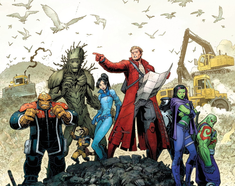 Gamora, Groot, Thing (Marvel Comics), Guardians Of The Galaxy, Comics, Rocket Raccoon, 1080P, Star Lord, Drax The Destroyer