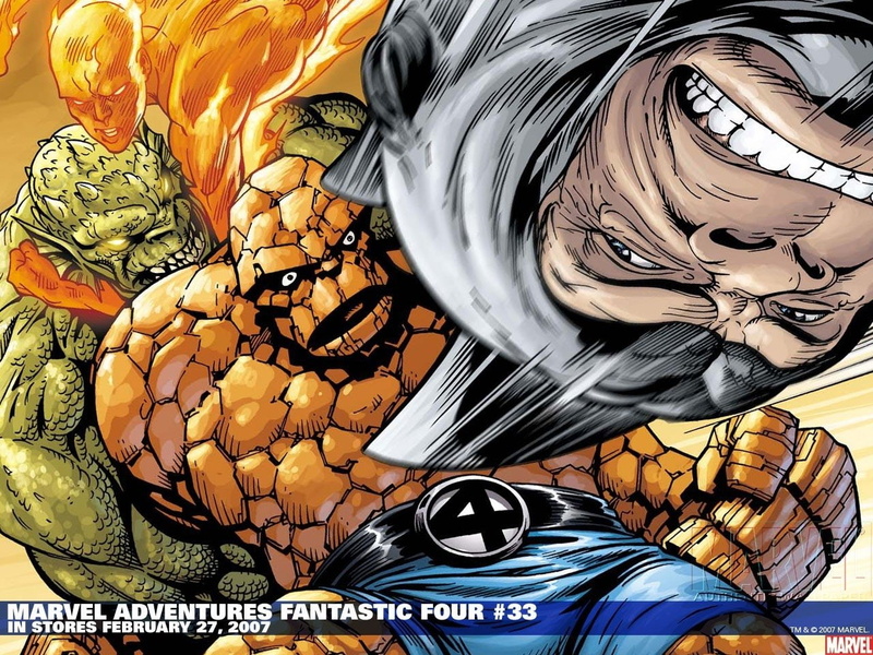 Thing (Marvel Comics), Comics, Human Torch (Marvel Comics), Marvel Comics, 720P, Rhino (Marvel Comics), Fantastic Four