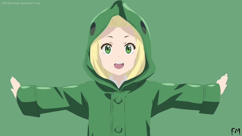 front view, emotion, human body part, body part, cartoon, Kono Bijutsubu ni wa Mondai ga Aru!, green color, art and craft, 1080P, one person, smiling