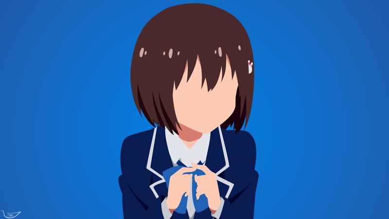 Kono Bijutsubu ni wa Mondai ga Aru!, copy space, silhouette, sky, anime girls, anime, shape, colored background, representation, simple background, nature