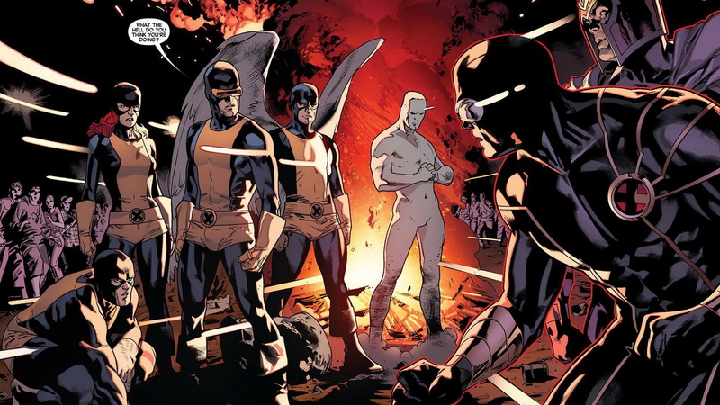 x men, angels, 1080P, art, mccoy, comics, beast, magneto, cyclops, grey, jean, hank, iceman, marvel, comic