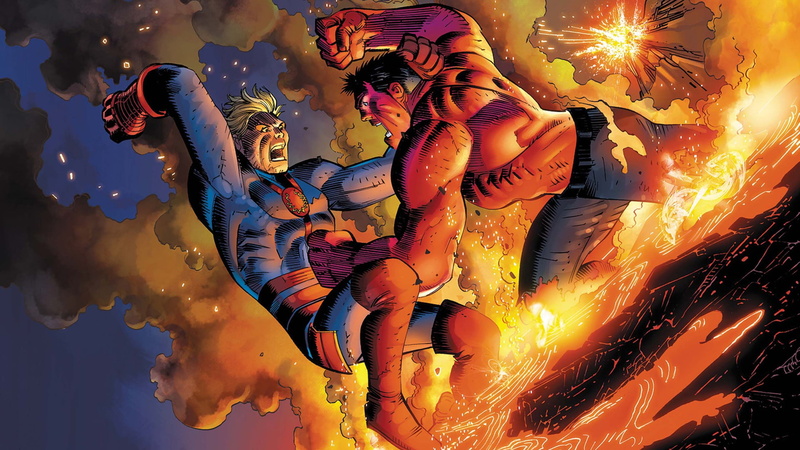 hd, cartoon/comic, 1080P, red, the, fight, hulk