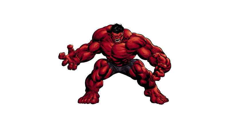1080P, Red Hulk, power, pose