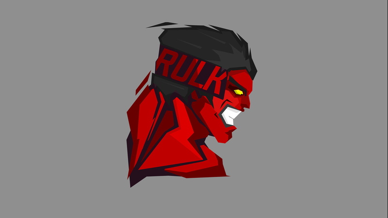 Comics, Red Hulk, 1080P