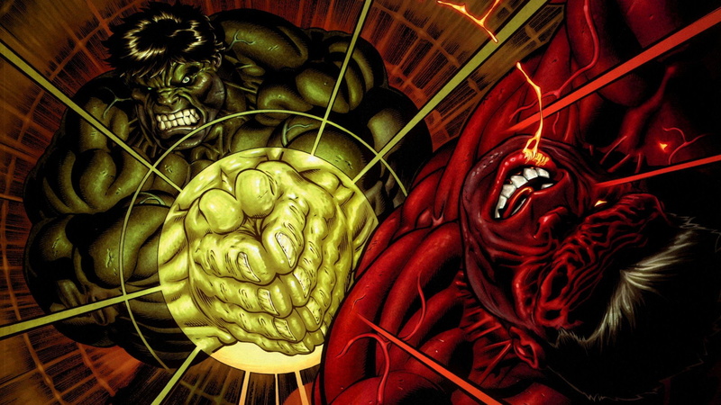character, 1080P, hulk, comics, red, comic