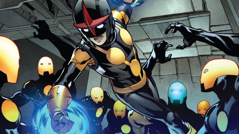 large group of objects, male likeness, creativity, human representation, Nova (Marvel Comics), Comics, yellow, choice, music, no people, day, close-up