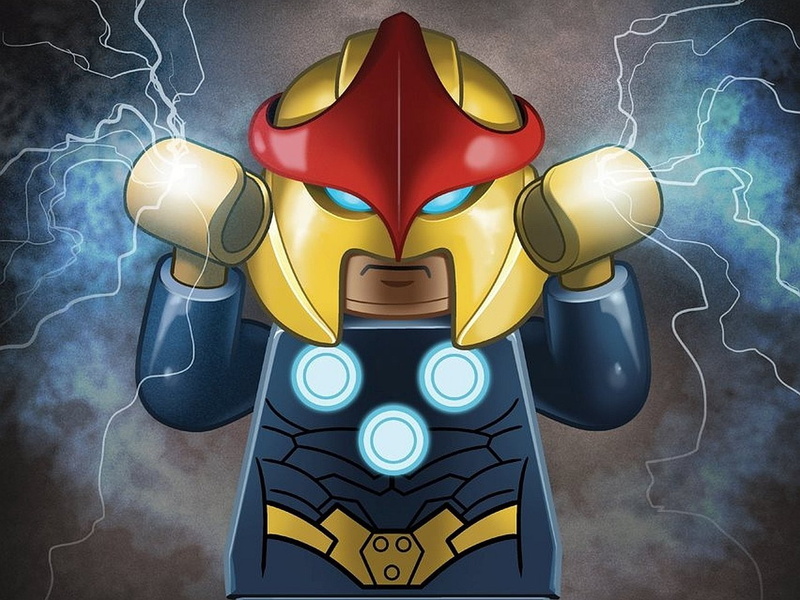 futuristic, yellow, multi colored, creativity, 720P, Nova, electrical equipment, music, close-up, Comics, Marvel Comics, night, activity, communication