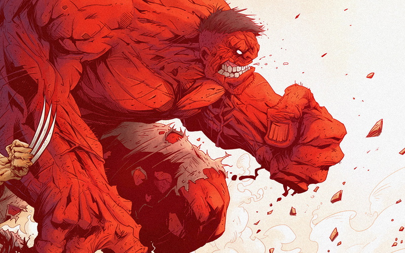 4K, Comics, Red Hulk