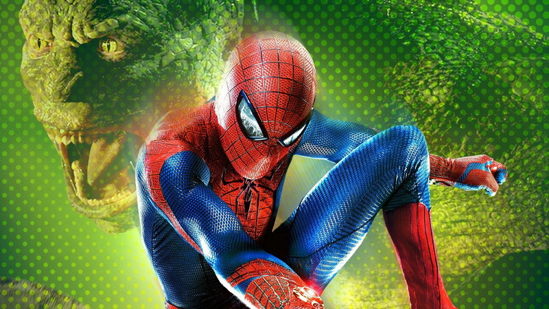 outdoors, leisure activity, green color, Spider-Man, lifestyles, vertebrate, multi colored, Andrew Garfield, day, animal wildlife, men, The Lizard (Marvel Comics)