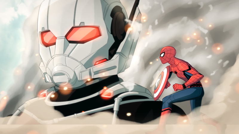 red, adventure, male likeness, close-up, representation, Ant-Man, car, emotion, day, mode of transportation, Captain America, transportation, no people