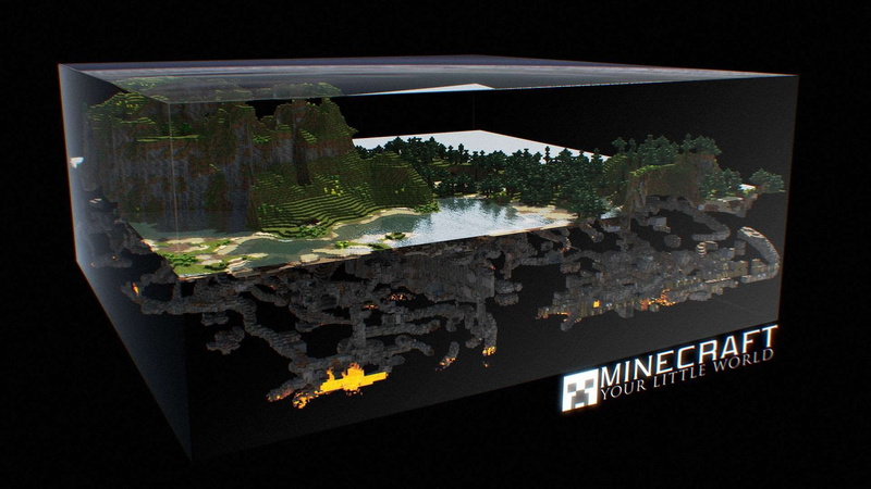 minecraft, d, underground, 1080P, terrarium, world, hd, 3d