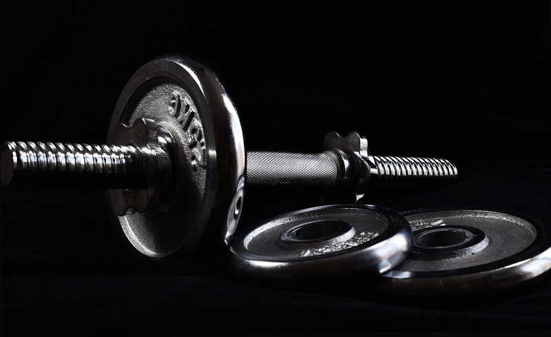 steel, silver colored, still life, 1080P, barbell, dumbbell, training, exercising, muscular, muscles, alloy, dumbbells, strength, single object, weight