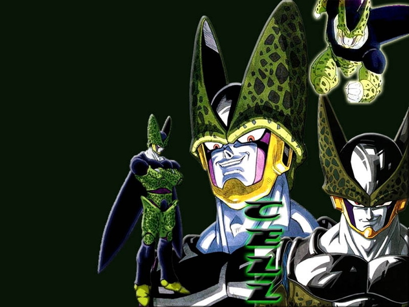 dragonball, x, cell, dragon ball z, anime, art, hd, z, ball, 480P, dragon