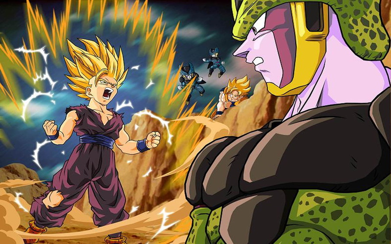 z, cell, gohan, hd, dragonball, son, dragon, 720P, x, art, anime, ball