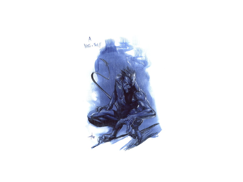 comics, nightcrawler, anime, hd, 720P, painting