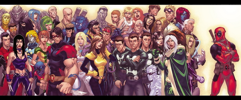 Emma Frost, Rogue (Marvel Comics), Mystique (Marvel Comics), Nightwing, Comics, 1080P, X-23, Kitty Pryde, Beast (Marvel Comics), Colossus, Deadpool, Wolverine