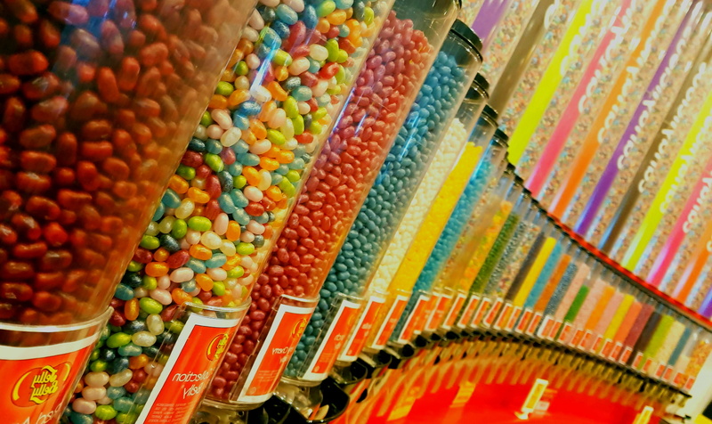 high angle view, order, jelly, full frame, assorted, store, multi colored, food, market, world, brand labels, abundance, inside, choice, no people, color