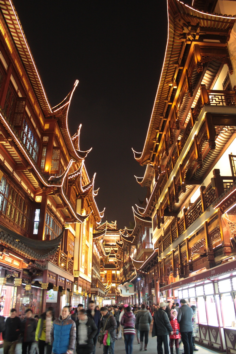 christmas market, china, night, group of people, old town, building exterior, crowd, women, city, lighting equipment, lifestyles, illuminated, 4K, outdoors