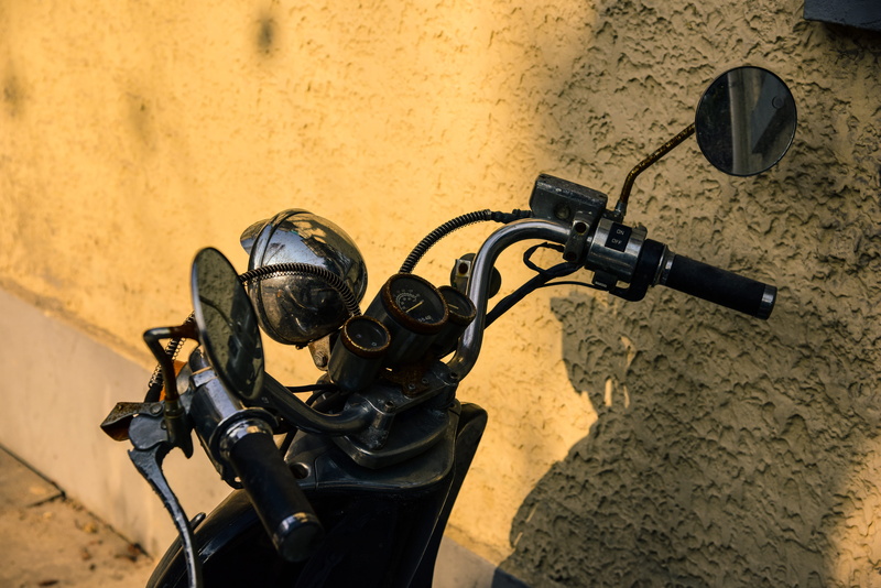 shadow, street, technology, metal, black color, wall - building feature, focus on foreground, stationary, still life, china, vintage, 5K, close-up, no people