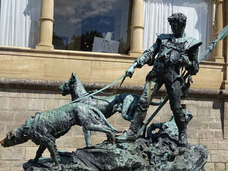 czech republic, sights, built structure, warrior, no people, monument, dog, dogs, sculpture, nature, architecture, mammal, the sculpture, craft, representation