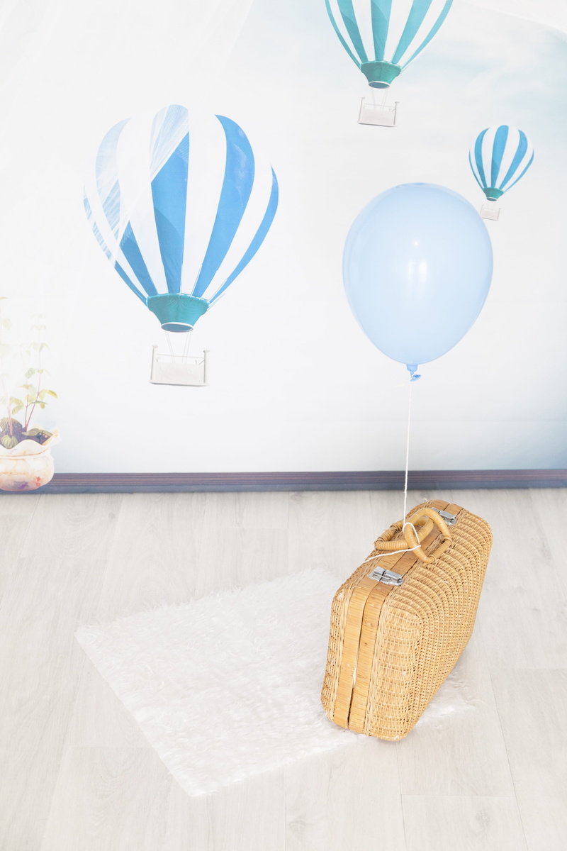 backdrop, birthday, kid, bed, background, suit, shape, still life, hanging, table, boy, balloon, white color, wall - building feature, blue, art and craft
