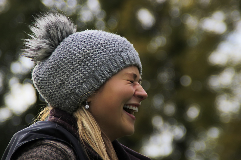 beautiful, season, clothing, innocence, hairstyle, woman, one person, day, looking, cute, happiness, close-up, scarf, air, headshot, caps, smiling, portrait