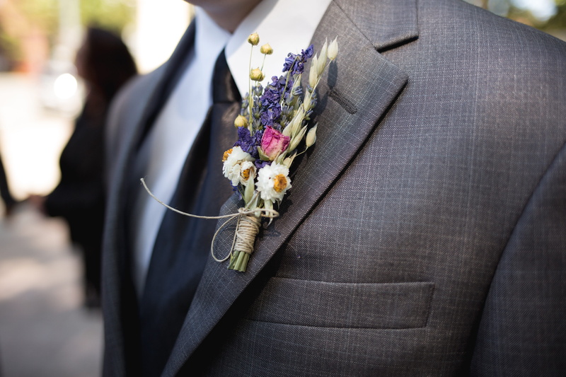 wedding, bride, outdoors, ceremony, husband, focus on foreground, clothing, couple - relationship, midsection, bridegroom, event, flowering plant, male
