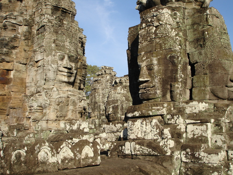 rock, the past, tourism, world heritage, no people, nature, built structure, old ruin, serene, temple, expired, architecture, ruined, Angkor Wat, 2K, serenity