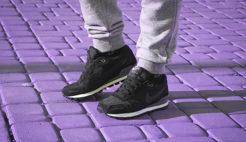 nike, lace - fastener, males, pink color, people, street, city, elegance, pair, human limb, body part, close-up, clothing, flooring, modern, black, high