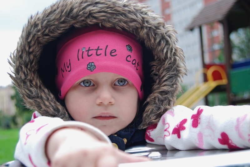 childhood, day, pink color, headshot, playground, females, human face, warm clothing, views, 4K, baby, close-up, childrens, little, photographing children