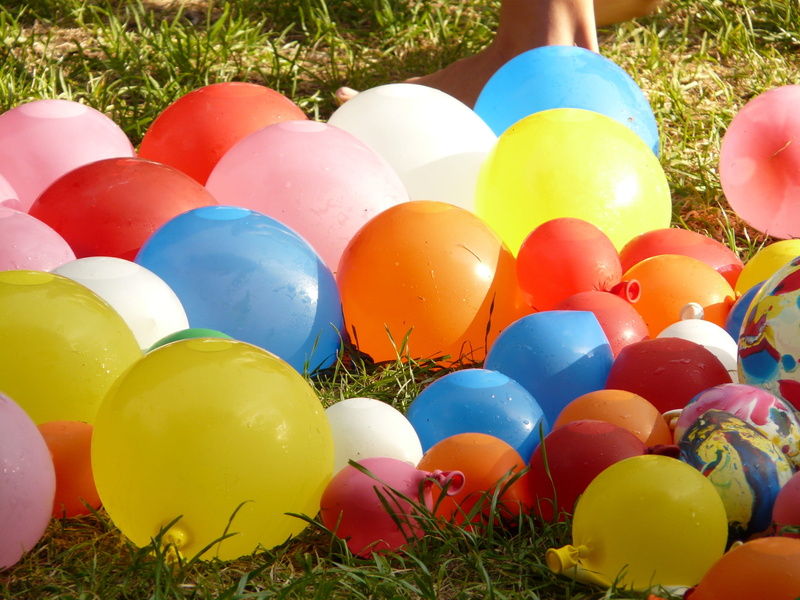 Colorful, easter, outdoors, daytime, balloon, green, multi colored, egg, no people, holiday, burst, Balloons, field, wet, Depth Charges, Color, assorted