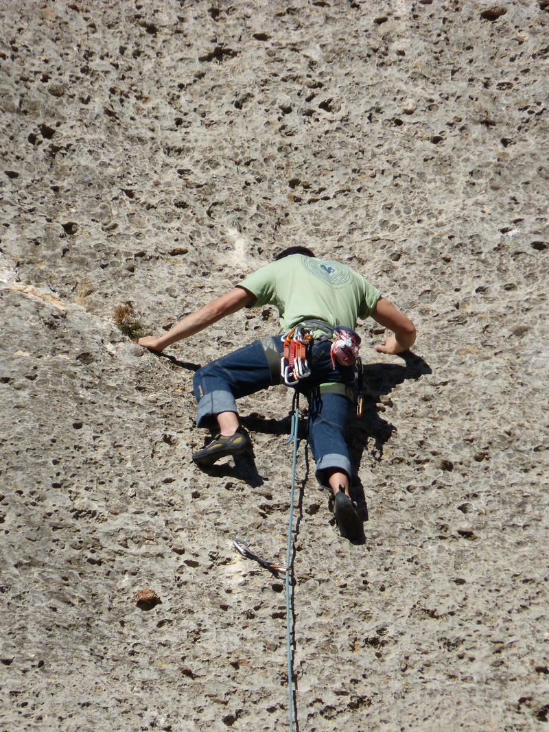 day, adventure, sport, outdoors, 4K, rock, lifestyles, harness, rear view, climbing equipment, activity, high angle view, effort, full length, montsant