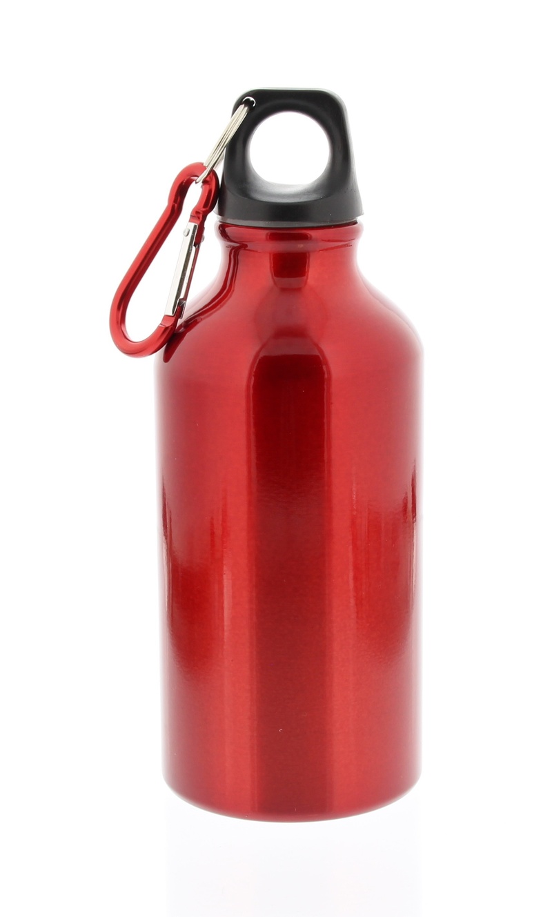 water bottle, glass - material, cut out, food and drink, drink, bottle, indoors, still life, red, tumbler, transparent, liquid, two objects, aluminum, 2K