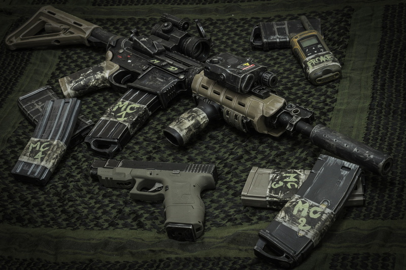weapons, assault rifle, Glock 26, 1080P, carabiner