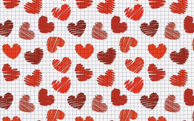 cut out, no people, texture, valentine Card, large group of objects, decor, white, close-up, grid, heart, 2K, arrangement, seamless, romance, full frame